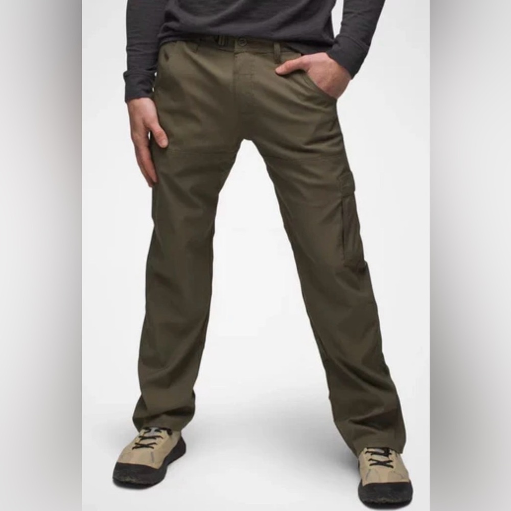 Prana Stretch Zion Pants II Relaxed Fit Sz. 34X30 NWT  Slate Green